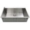 Nantucket Sinks 33In Large Rectangle Single Bowl Self Rimming Stainless Steel Drop In Kitchen Sink, 16 ga. 1 Hole ZR3322-S-16 - alternate 4